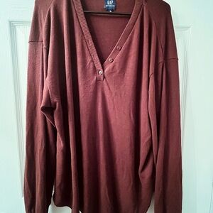 GAP Brown V-Neck Sweater